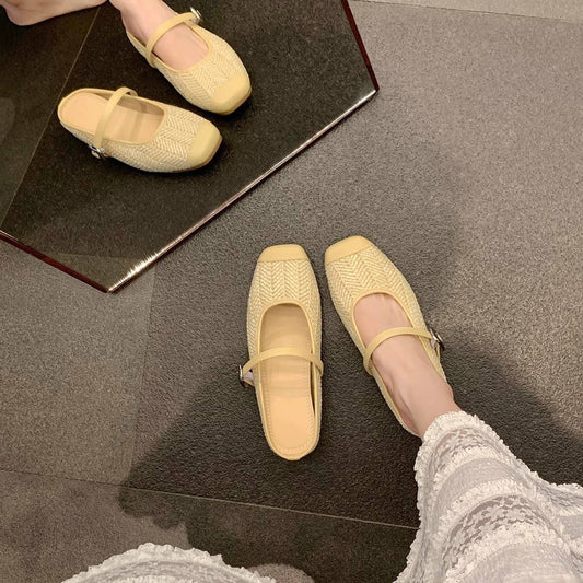 5cm Wedge Straw Slide Sandals for Vacation_CWSHF0158