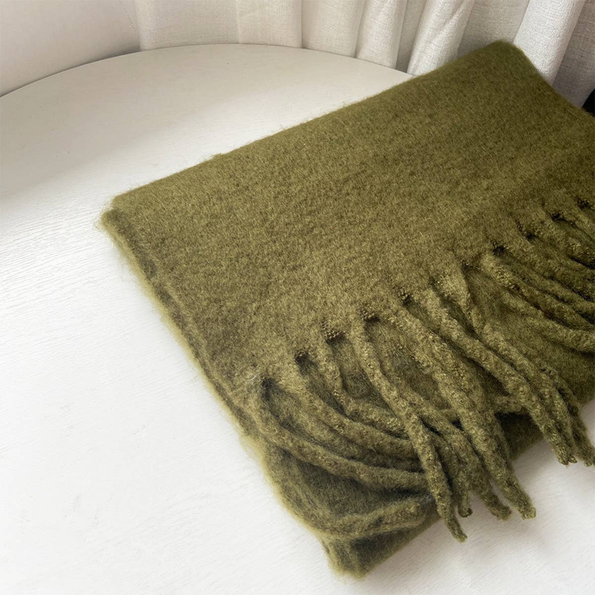 Soft Mohair Feel Scarf - Cozy Winter Wrap_CWASC0323