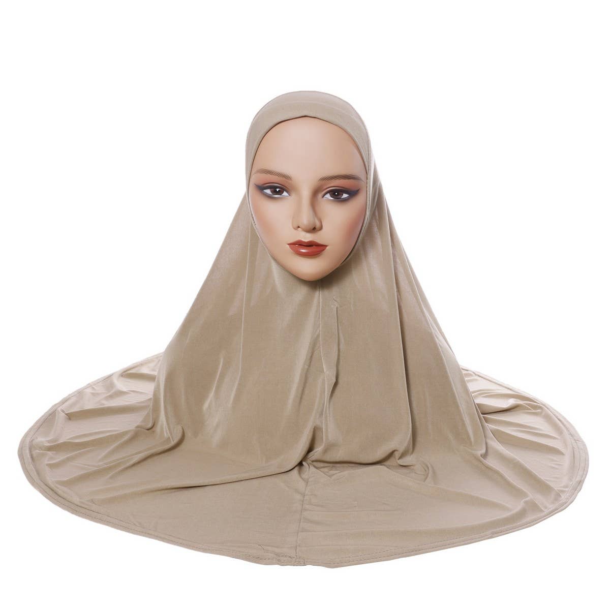 DOUBLE LAYER ROUND EDGE WOMEN'S HIJAB HEADSCARF