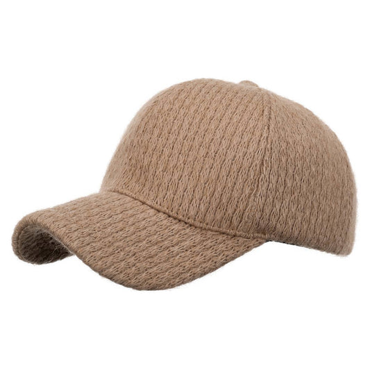 KNIT THICK WARM BASEBALL CAP CAP