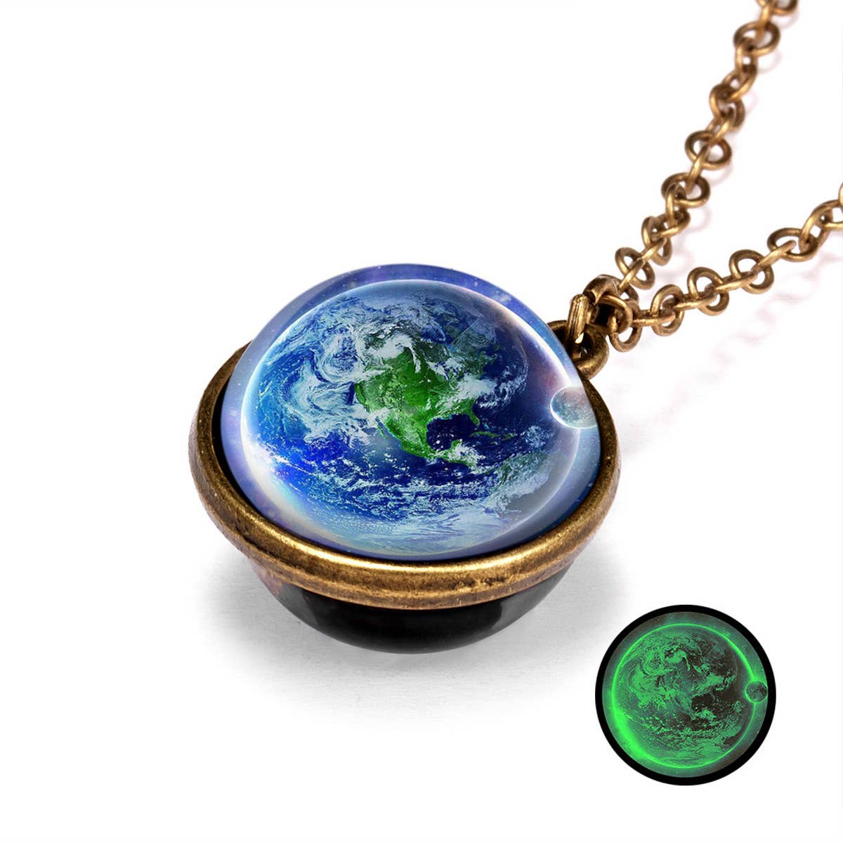 FASHION GALAXY UNIVERSE LUMINOUS NECKLACE_CWAJE2430