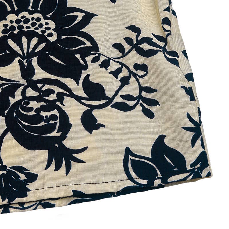 VINTAGE PRINTED STAND COLLAR STYLE ELEGANT SHIRT