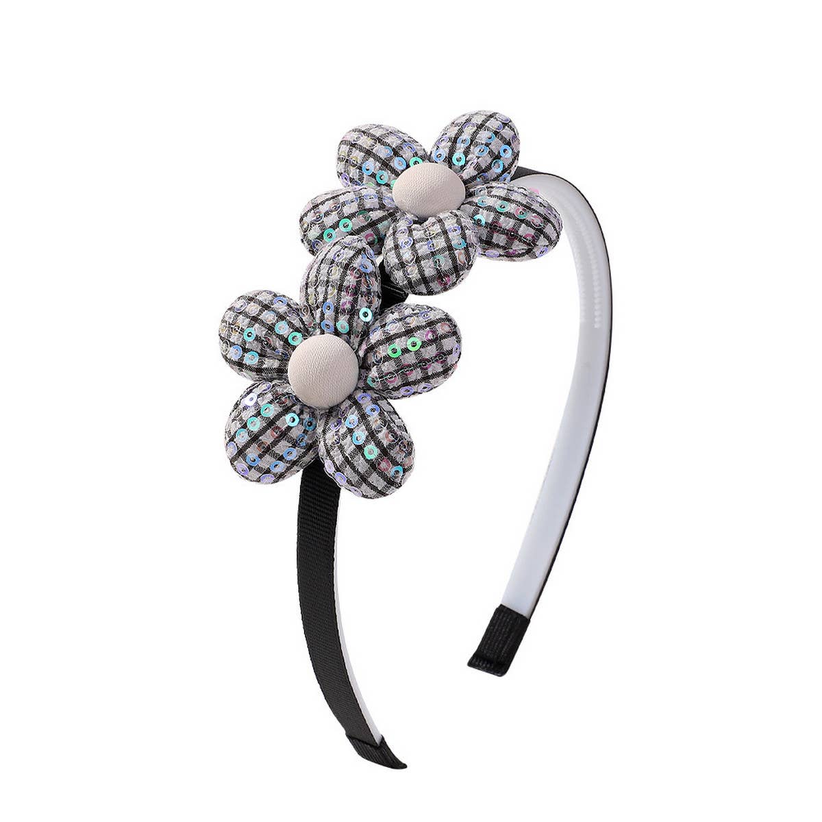 CHILDREN'S PLAID HANDMADE HEADBAND