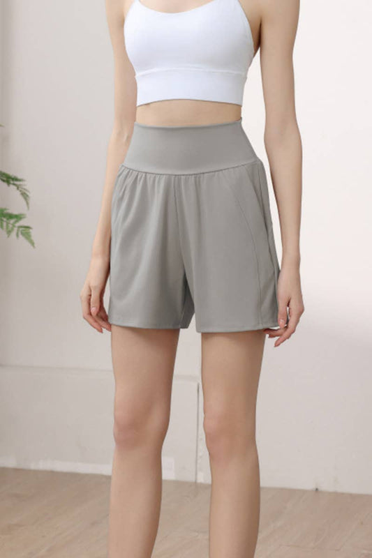 CWBSS0450_SUMMER HIGH WAIST TUMMY CONTROL YOGA SHORTS