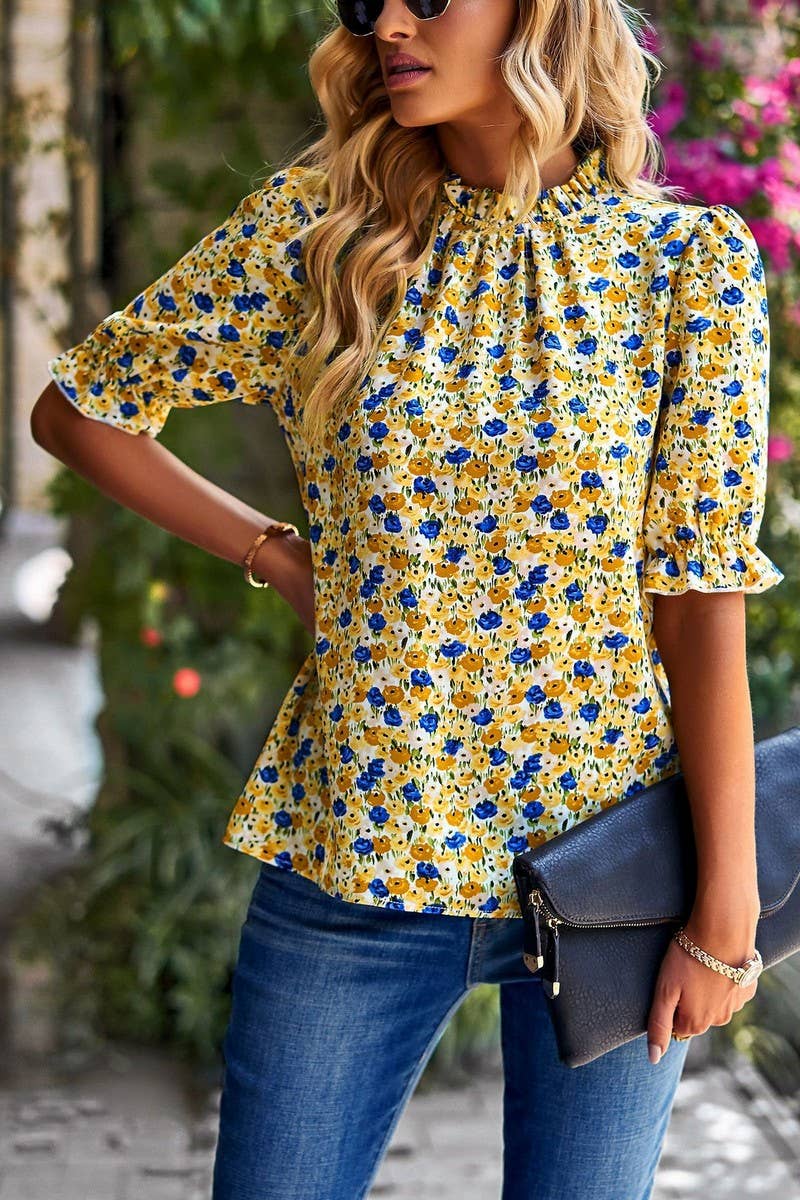 HOLIDAY CASUAL FLORAL SHIRT_CWTSTS0165