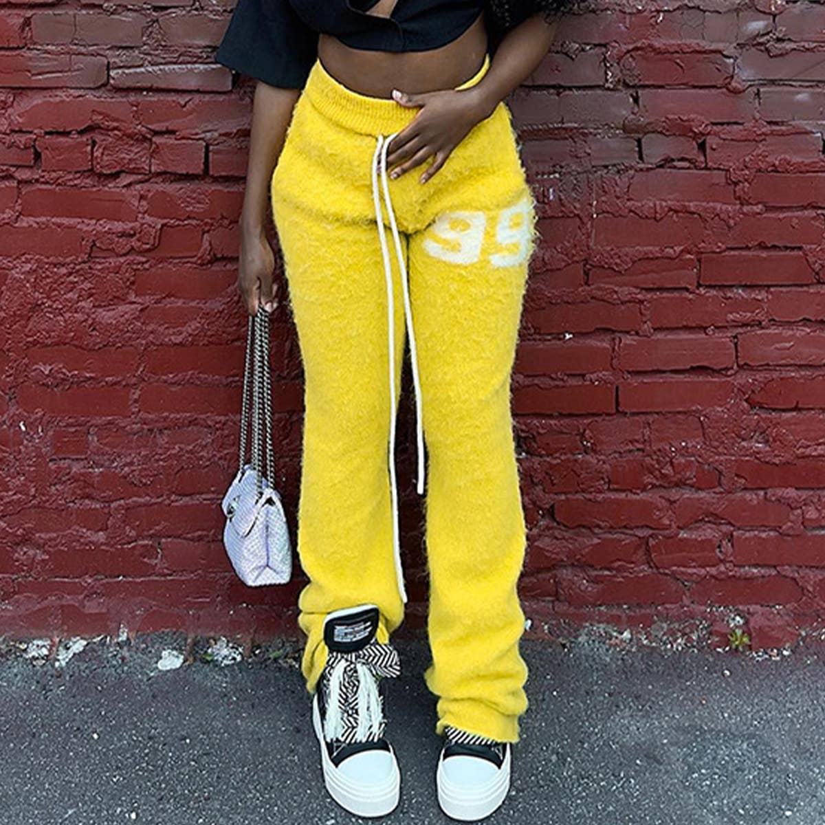 DRAWSTRING TIED HIGH WAISTED STRAIGHT LEG PANTS_CWBLP0526