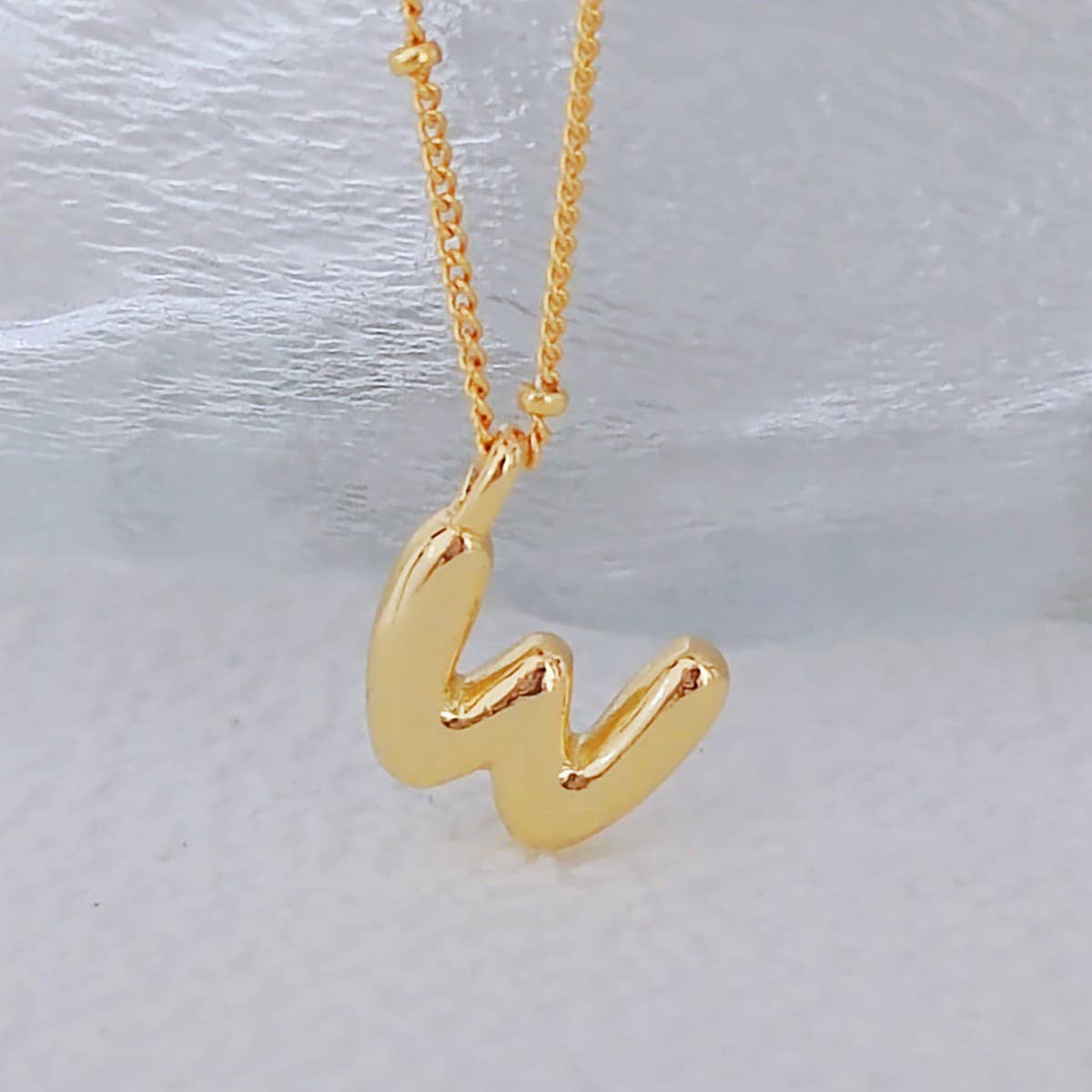 18K Gold 26 Letters Cute Hip Hop Pendant Necklace_CWMM5871