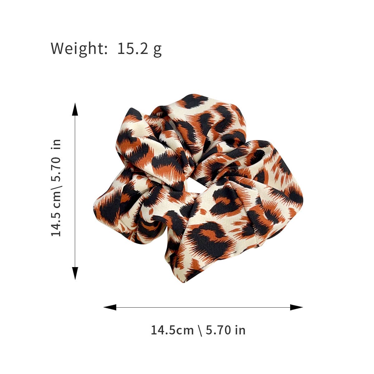 Fashionable and versatile leopard print hair tie
