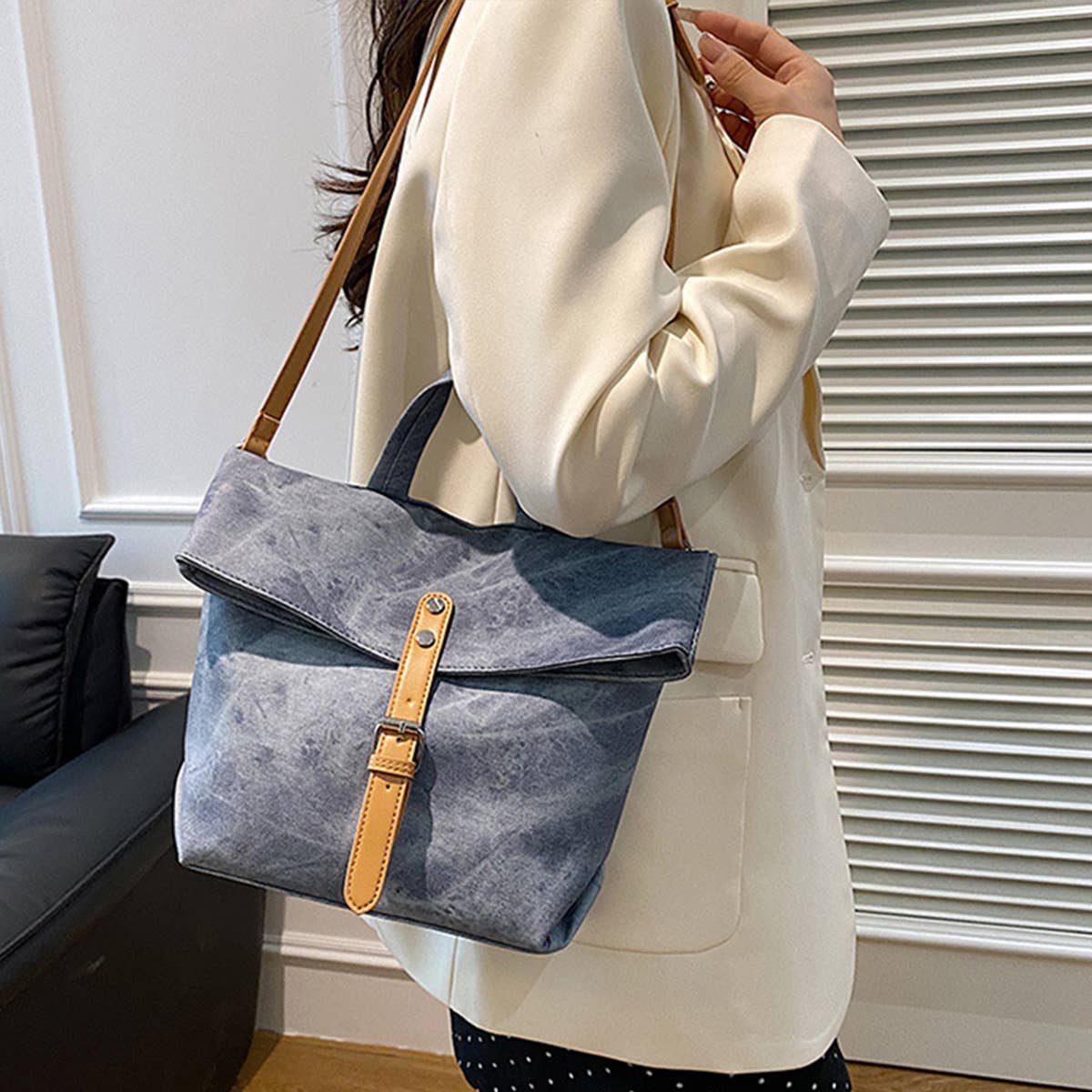 NEW AUTUMN AND WINTER FASHION SIMPLE TOTE BAG_CWAB3275