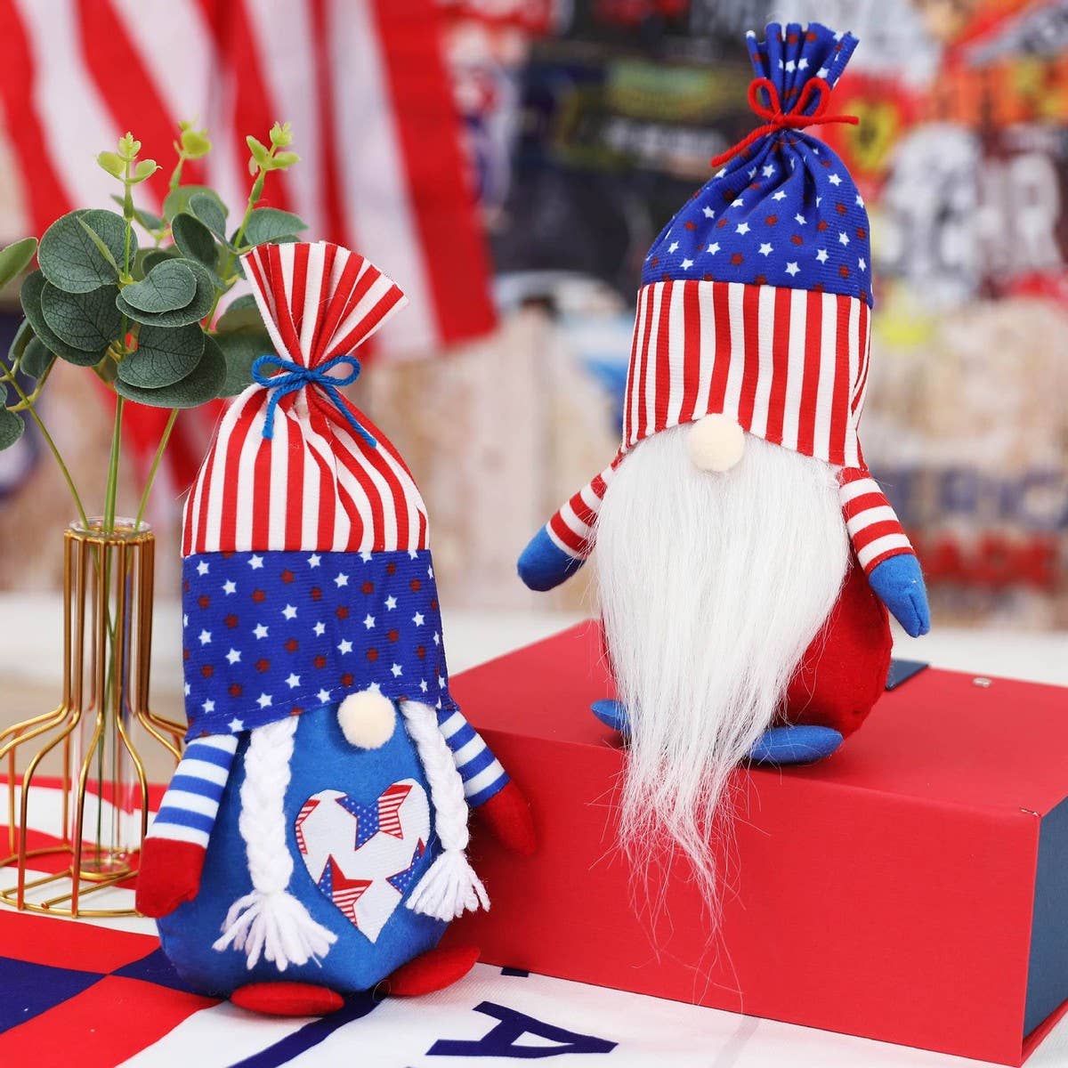 CWMM9493_INDEPENDENCE DAY FACELESS DOLL DECORATION