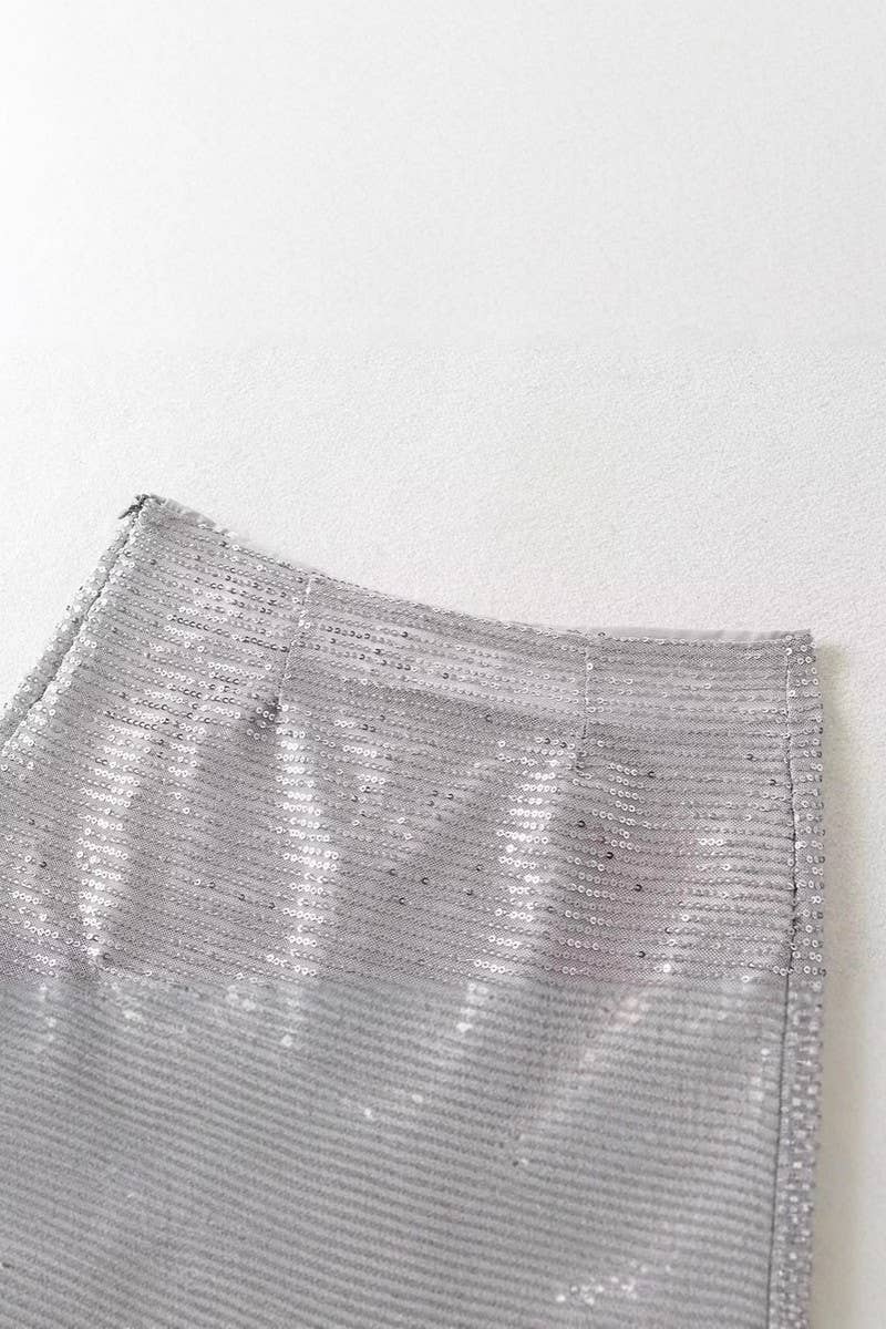 CWBMS0452_SEXY SEQUIN BODYCON SKIRT WITH SIDE SLIT