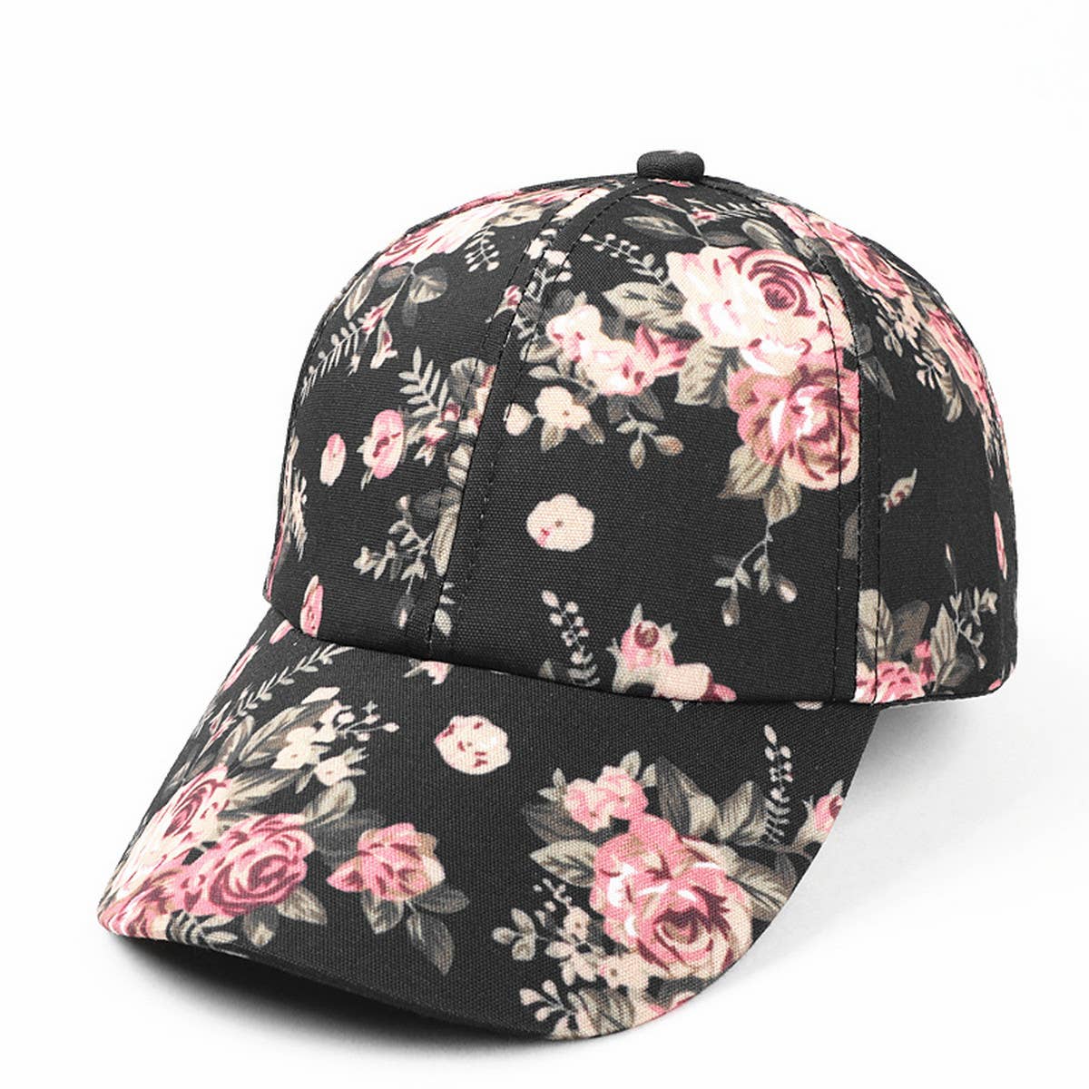 Floral Baseball Cap - Women's Boho Print CWAH1143