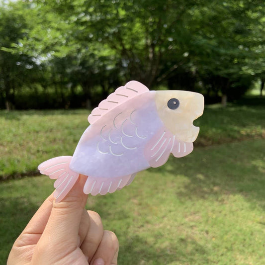 Pink Clownfish Hair Claw - Cute Ocean Shark Clip_CWAHA2147