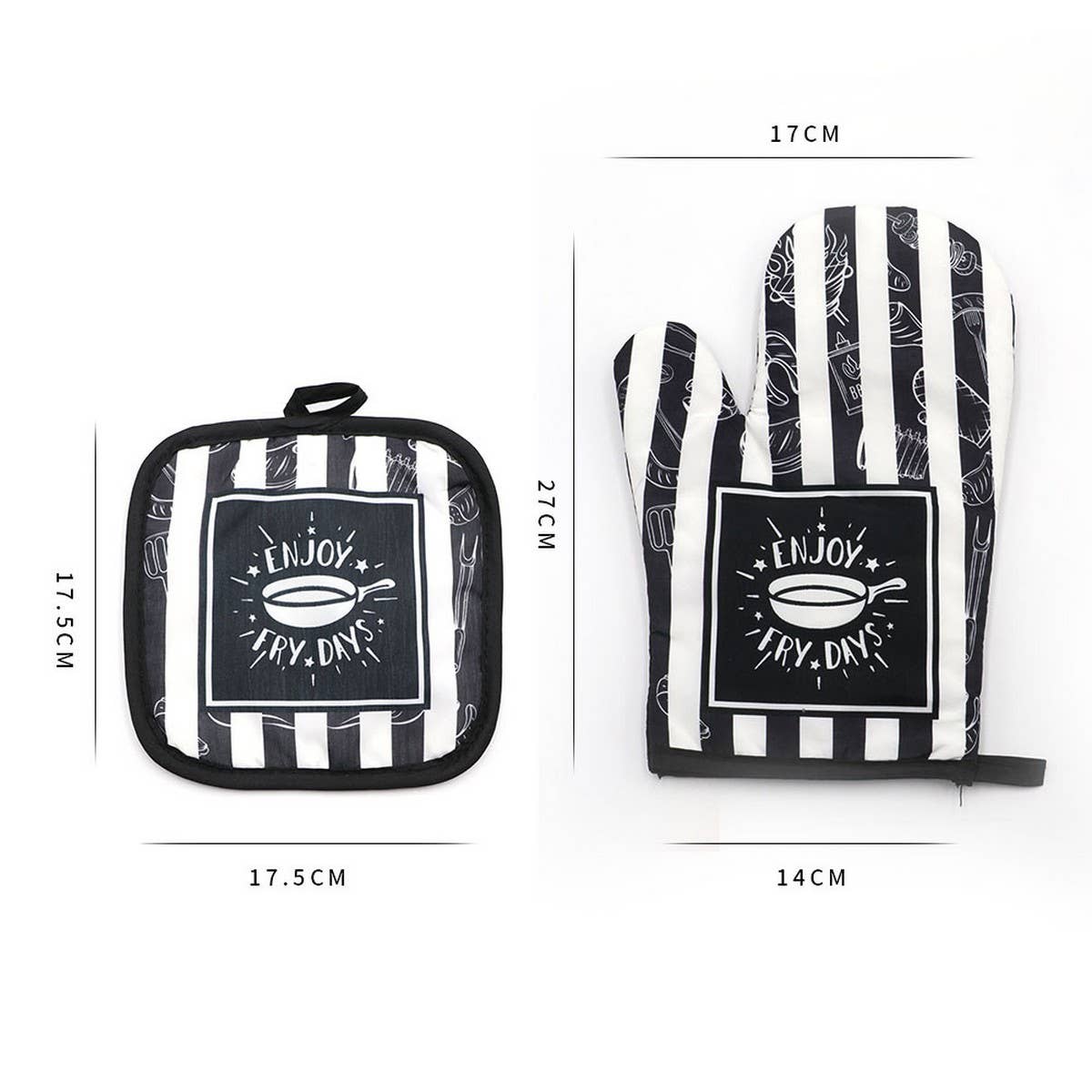 THICKENED HEAT-RESISTANT KITCHEN GLOVES