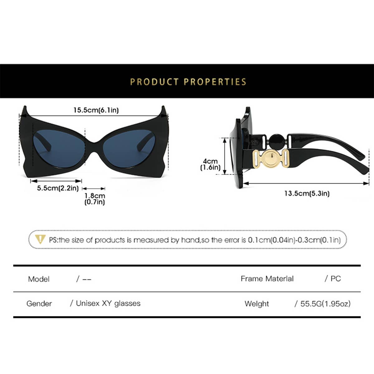 NEW PERSONALIZED DEVIL BAT SUNGLASSES