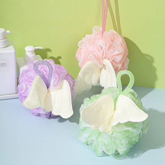 BATH POUF WINGS BATH BALL BATH FLOWER BALL_CWMM3359
