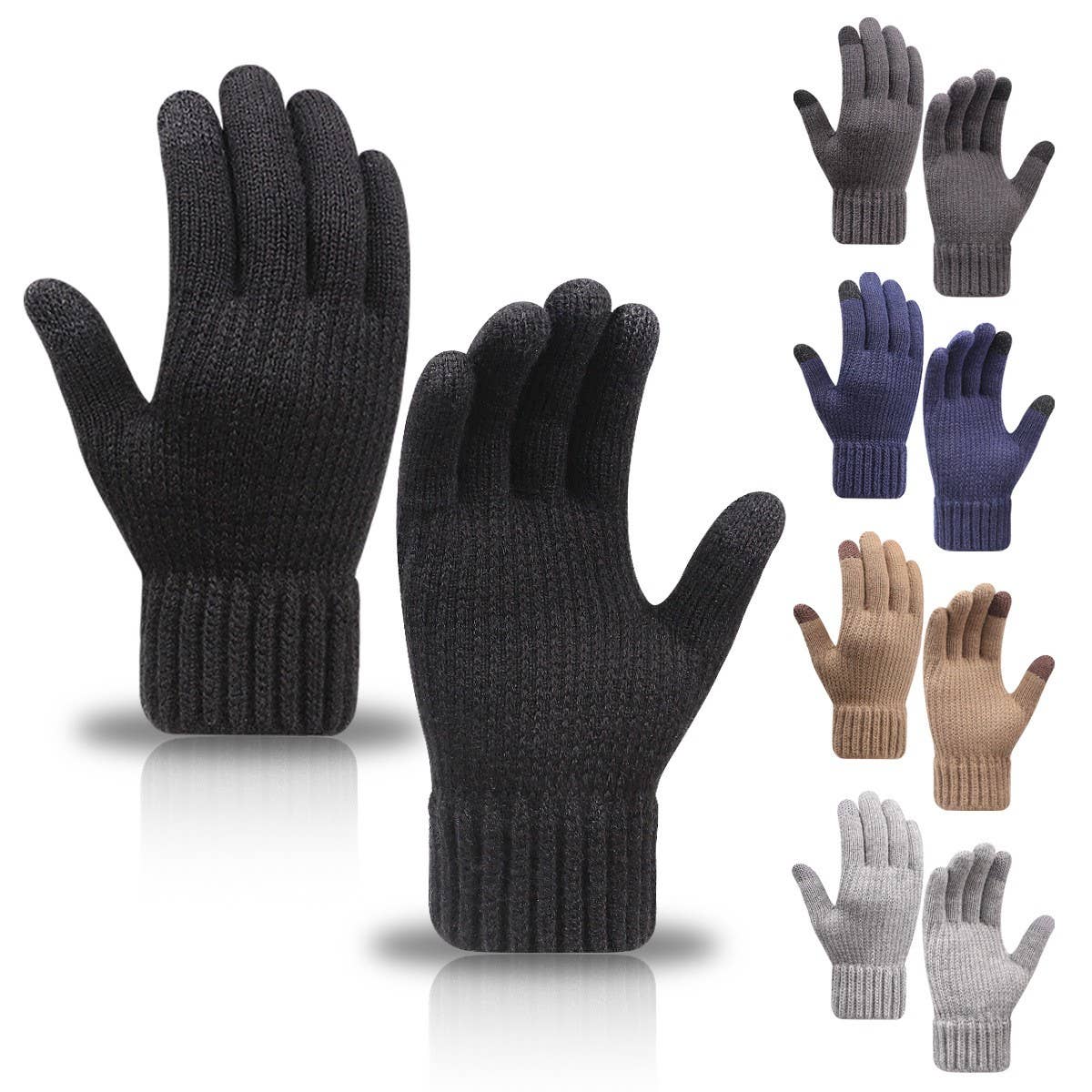 WINTER MEN'S TOUCH SCREEN THICKENED KNITTED GLOVES_CWAG0236