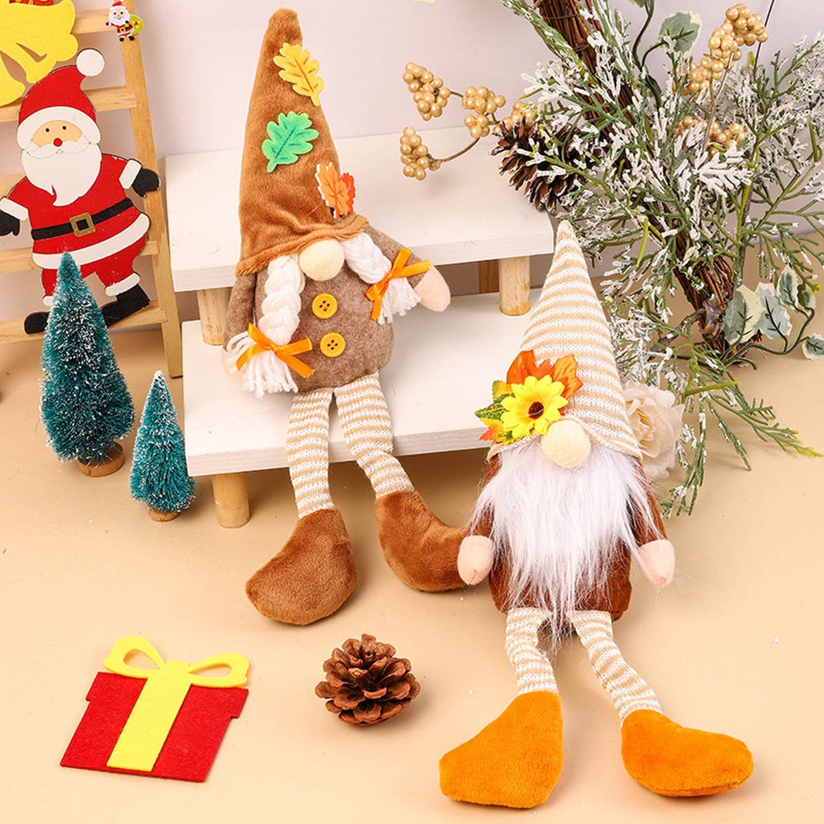 THANKSGIVING RUDOLPH DWARF DOLL FIGURINE PENDANT