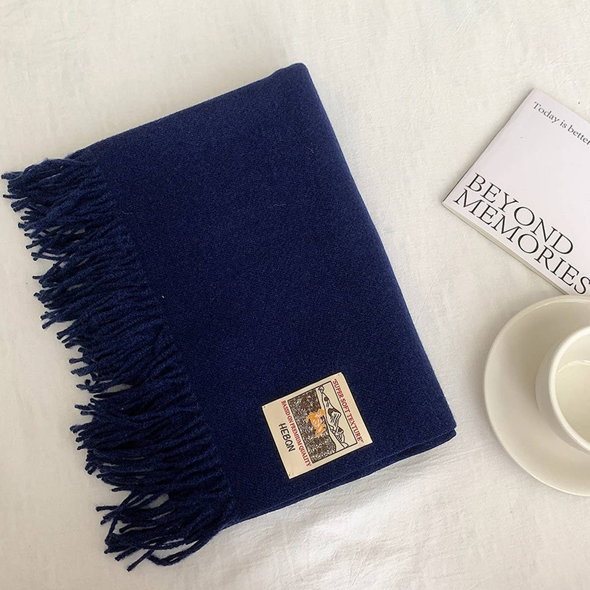 Solid Color Faux Cashmere Scarf -Winter Wrap_CWASC2303