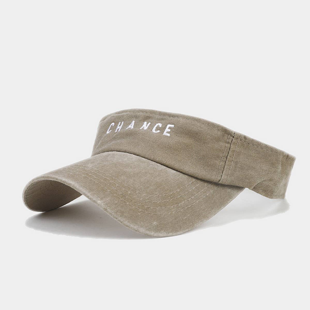 Embroidered Letter Visor Hat -Summer Sunshade Cap_CWAH3304