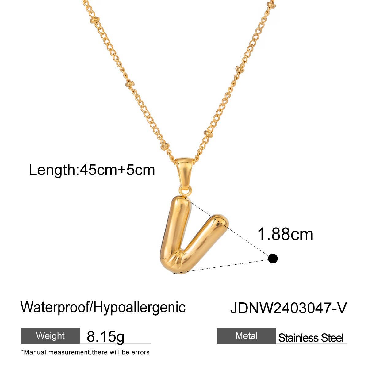 NICHE ALL-MATCH TEMPERAMENT GLOSSY LETTER NECKLACE_CWAJE1893