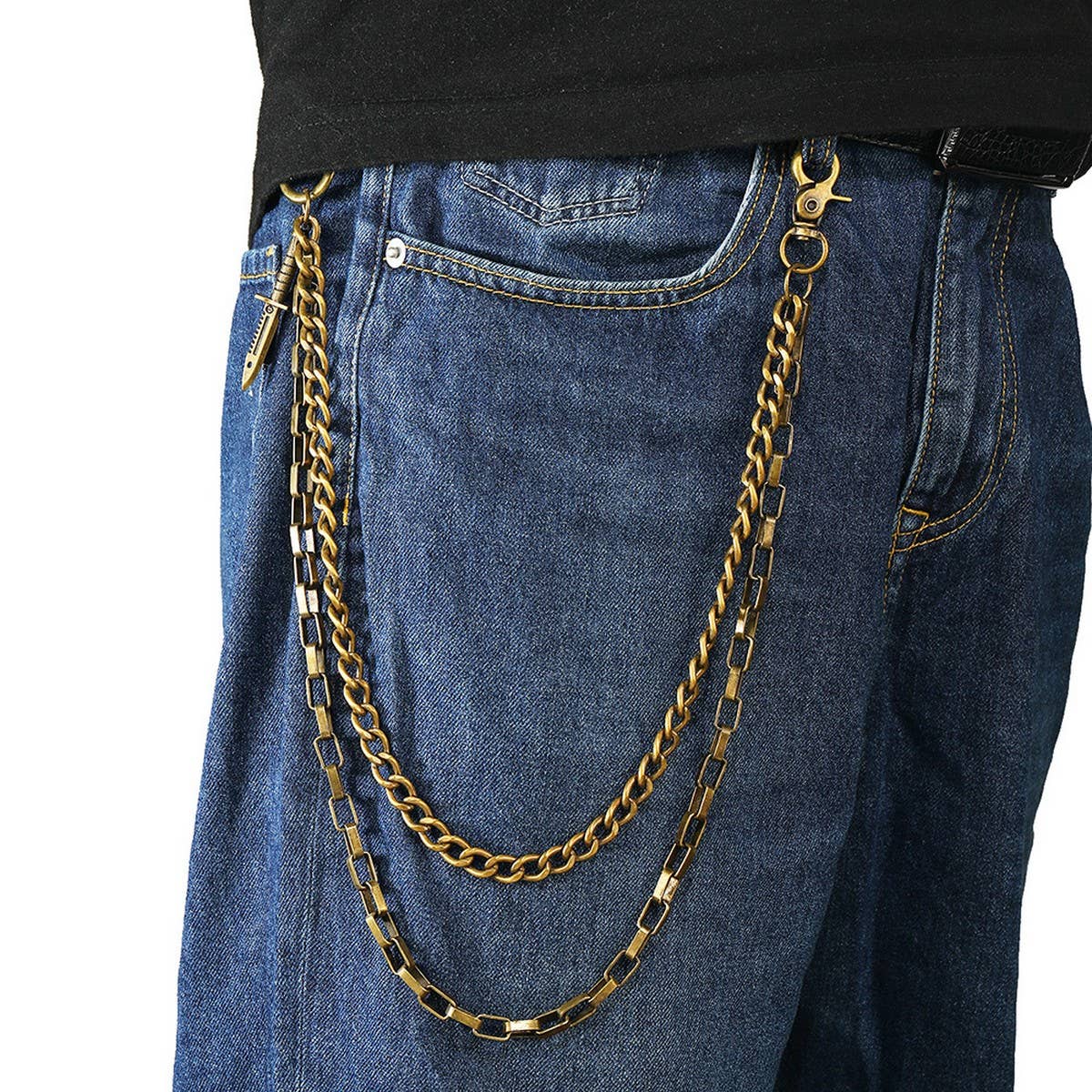HIP-HOP ALL-MATCH DOUBLE-LAYER TROUSER CHAIN