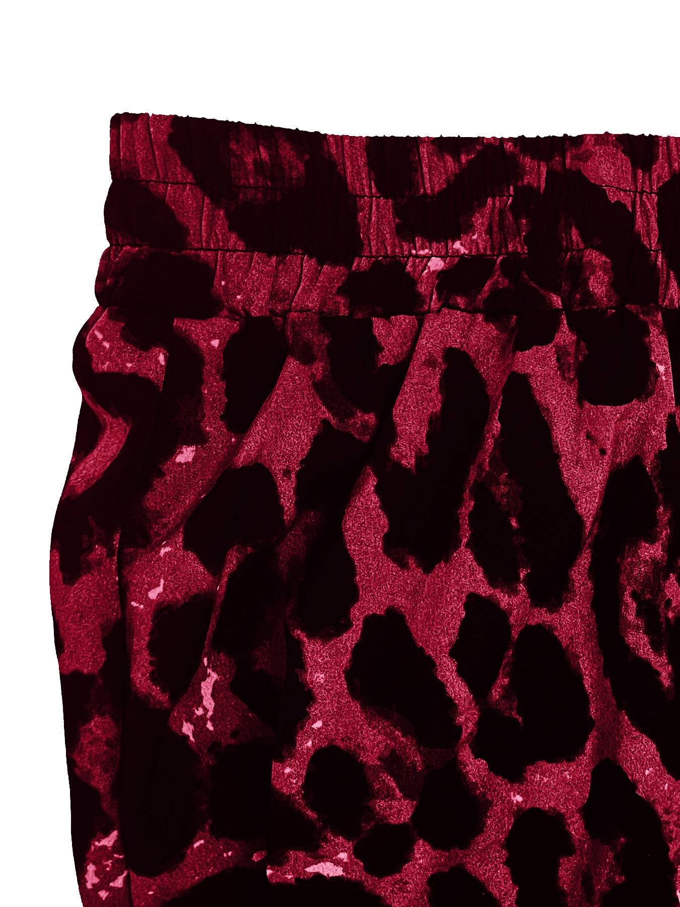Trend leopard print skirt with irregular hemline