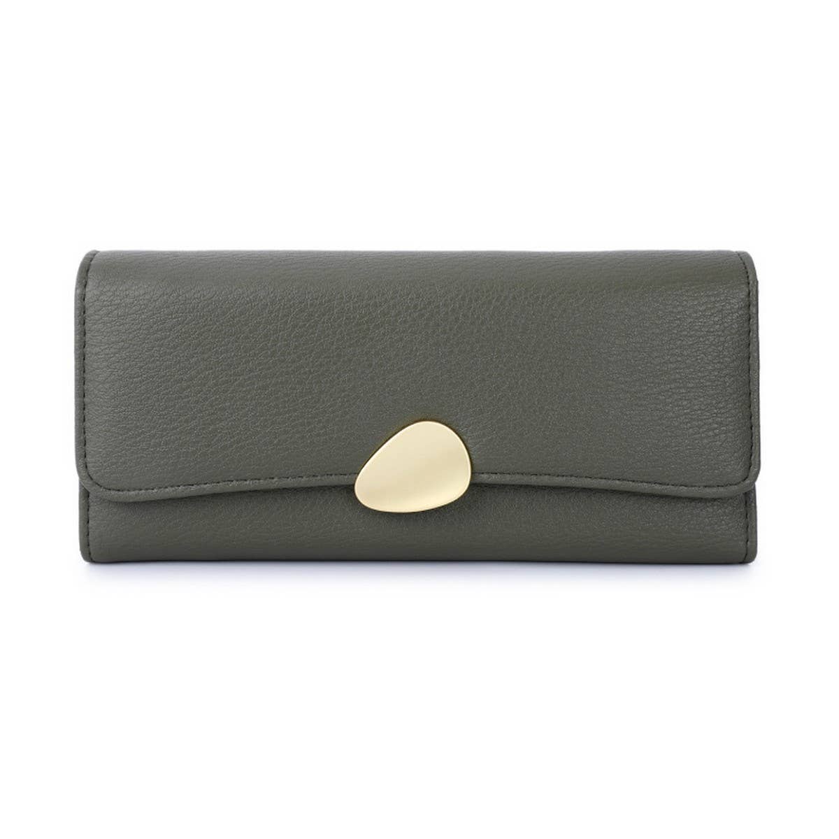 CLASSIC LITCHI PATTERN HASP WALLET_CWAB1651