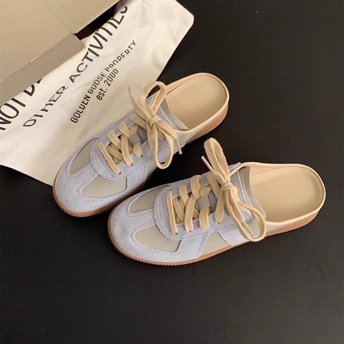 Thick Sole Backless Slip-On Shoes