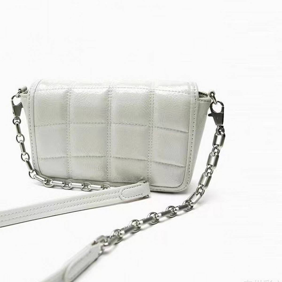 NEW VERSATILE MOTTLED LEATHER SHOULDER BAG_CWAB3437