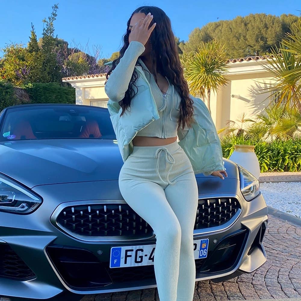 VELVET ZIPPER VEST WARM PADDED STREET COAT