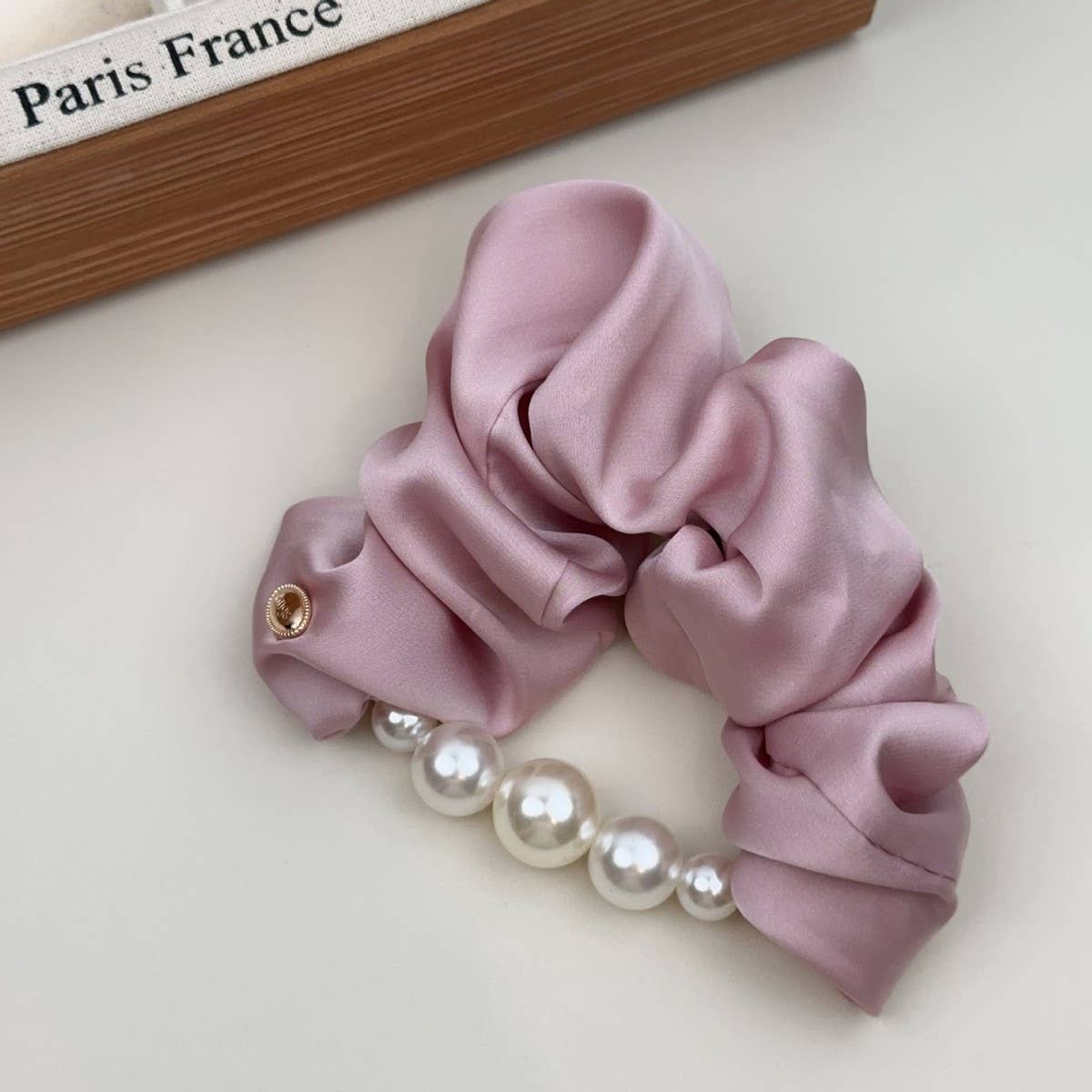 PEARL HAIRBAND LARGE SATIN HAIRBAND_CWAHA3965