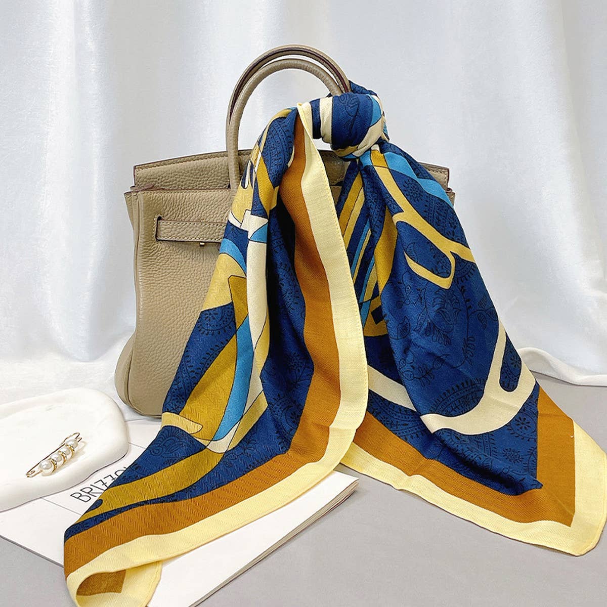 Irregular Shape Velvet Scarf - Elegant Wool Wrap