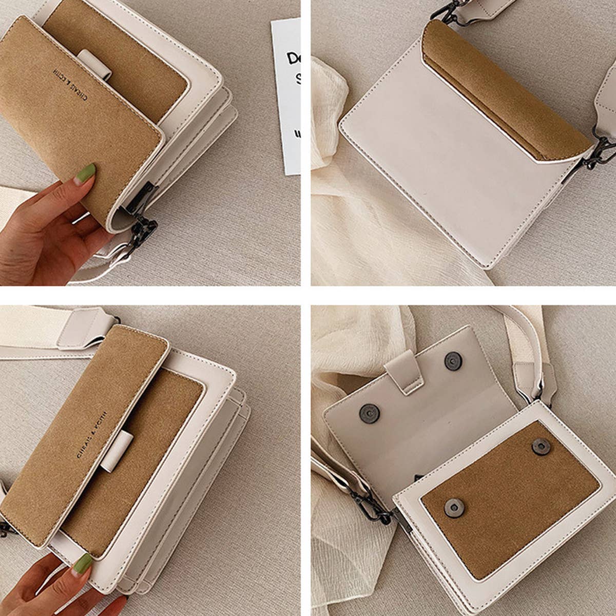 RETRO SMALL SQUARE HANDBAG SHOULDER BAG_CWAB1547