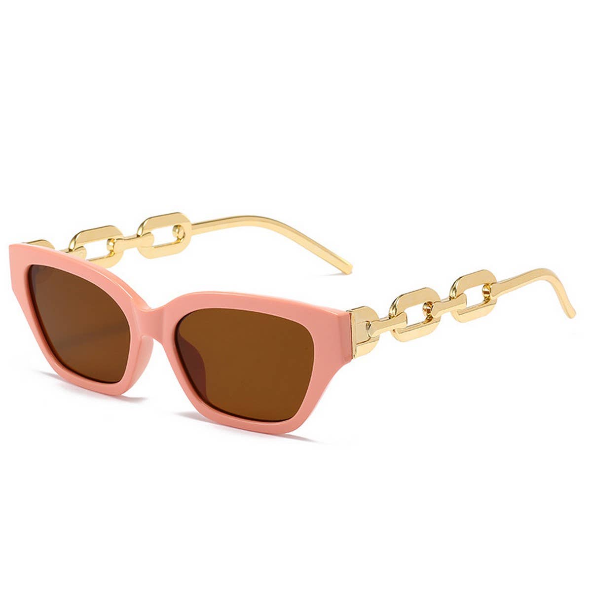 CAT-EYE CHAIN FASHION METAL SUNGLASSES WOMEN_CWASG0279