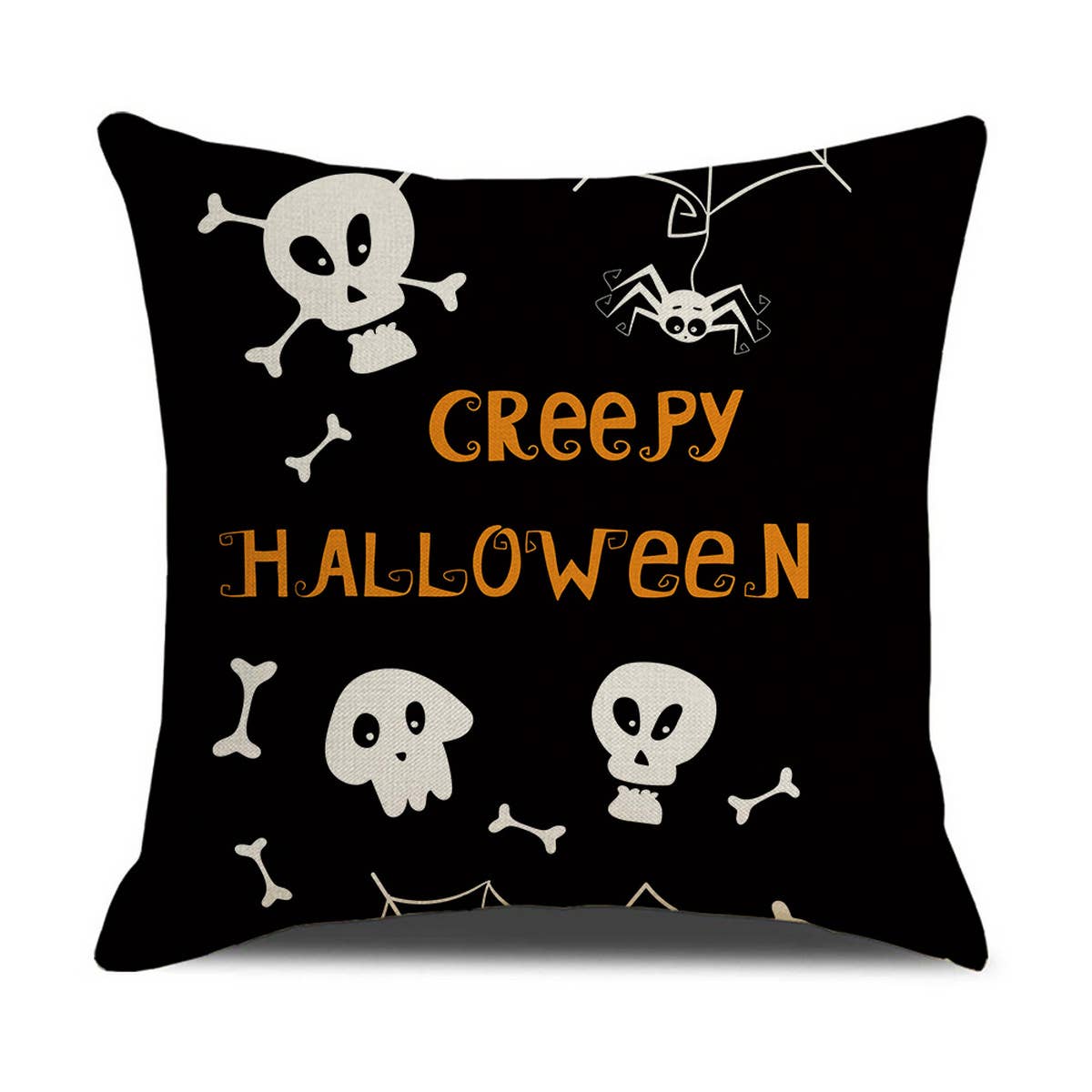 FUNNY LETTER PRINT HALLOWEEN PUMPKIN PILLOWCASE