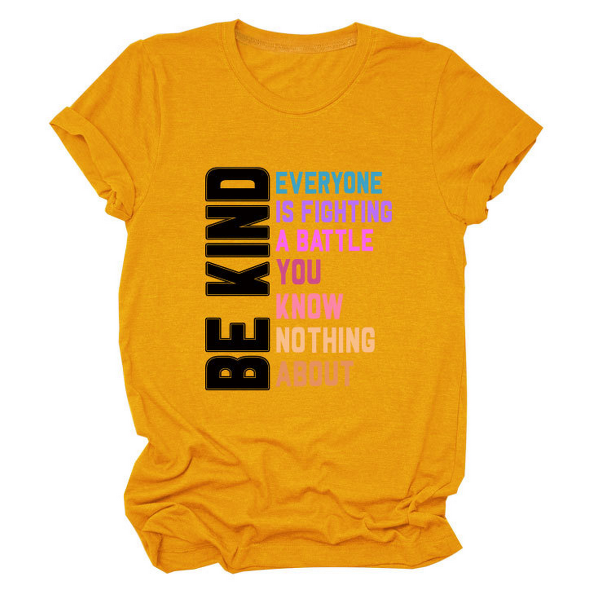 Trendy Women¡¯s Tee with Kindness Slogan