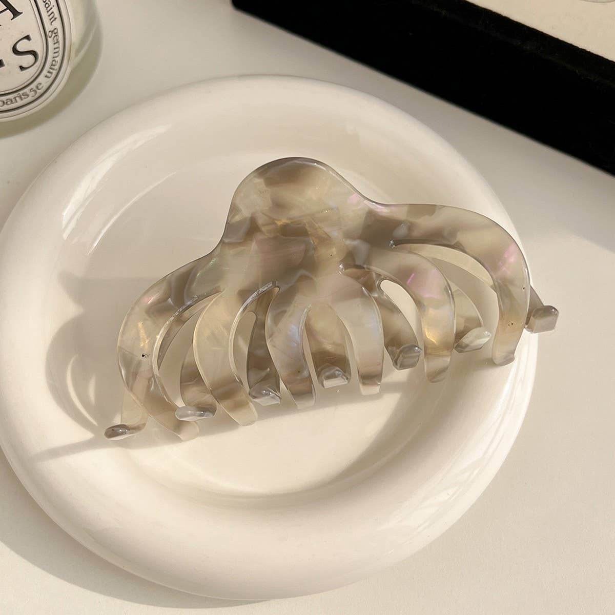 Vintage Pumpkin Acetate Hair Claw Clip for Women