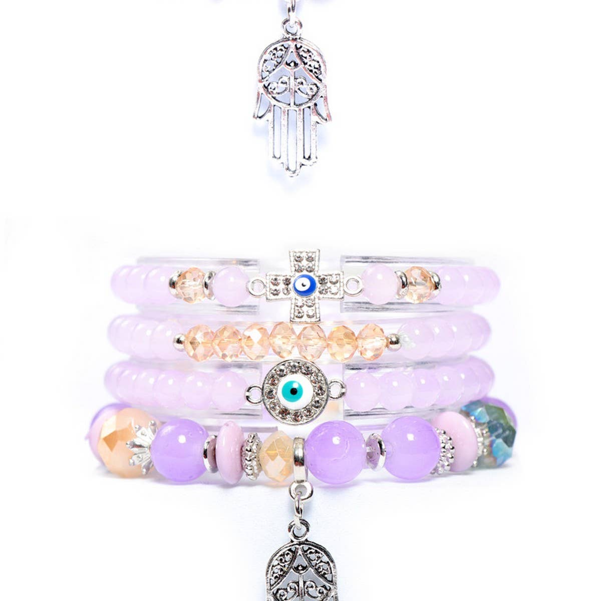 BOHEMIAN FASHION BEADED CREATIVE ELASTIC BRACELET_CWASC0698