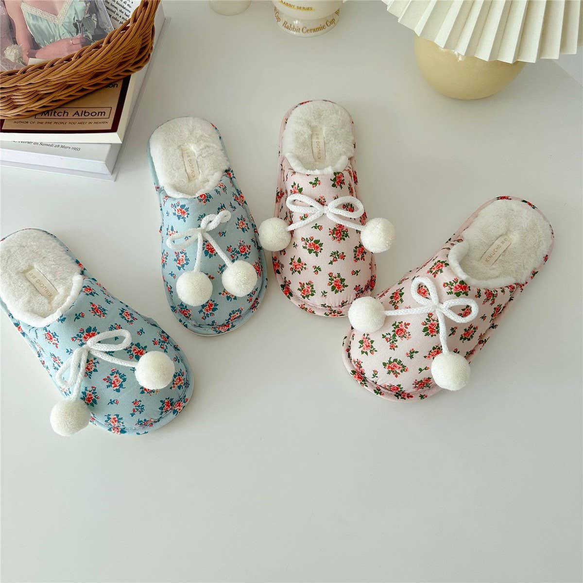 WINTER WARM HOME THICK-SOLED COTTON SLIPPERS