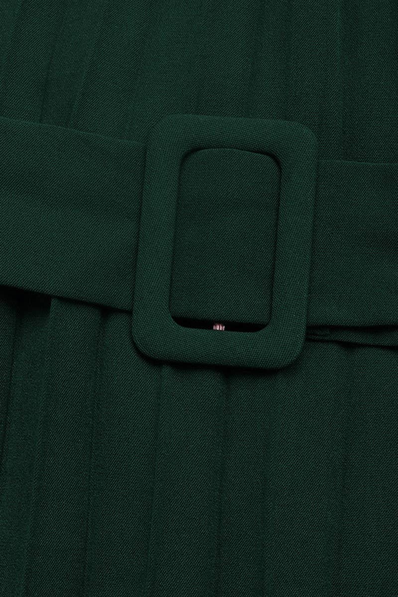 CWDMD4817_ELEGANT ROUND NECK HIGH WAIST DRESS