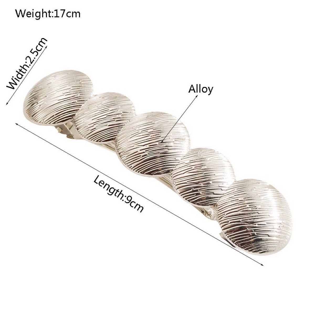 Elegant Alloy Bow Spring Hair Clip for Women