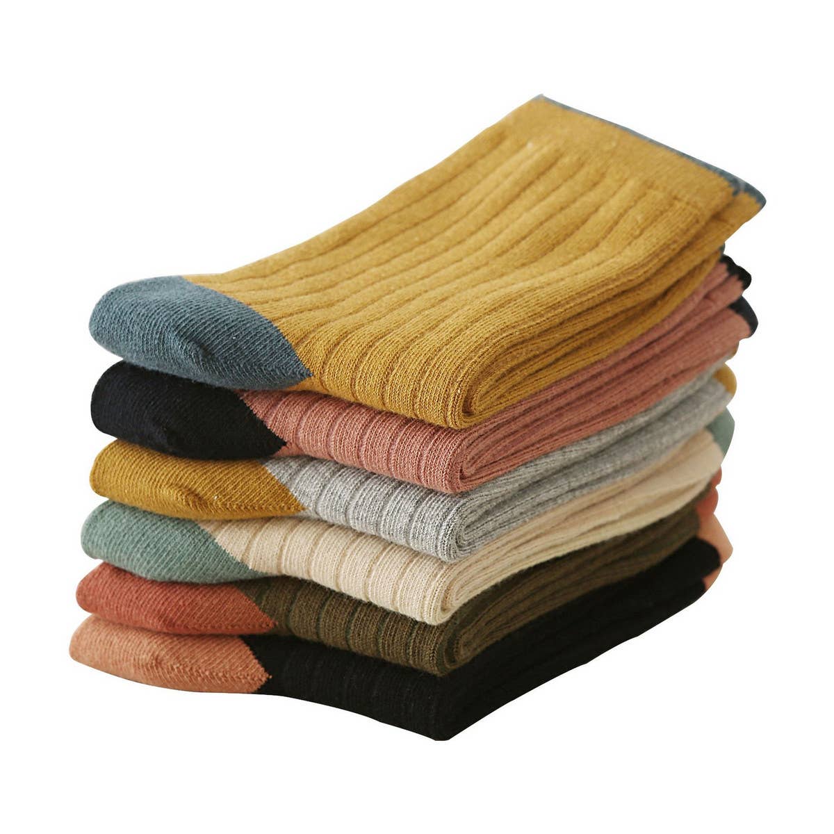 WOMEN SOLID COLOR MATCHING SOCKS