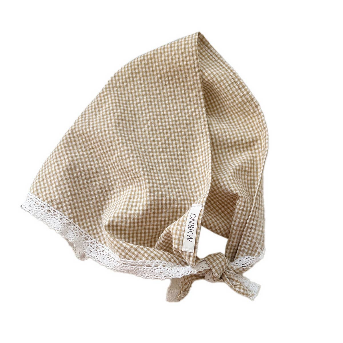 Plaid Cotton Linen Triangle Scarf ??Sun Protection_CWASC0839