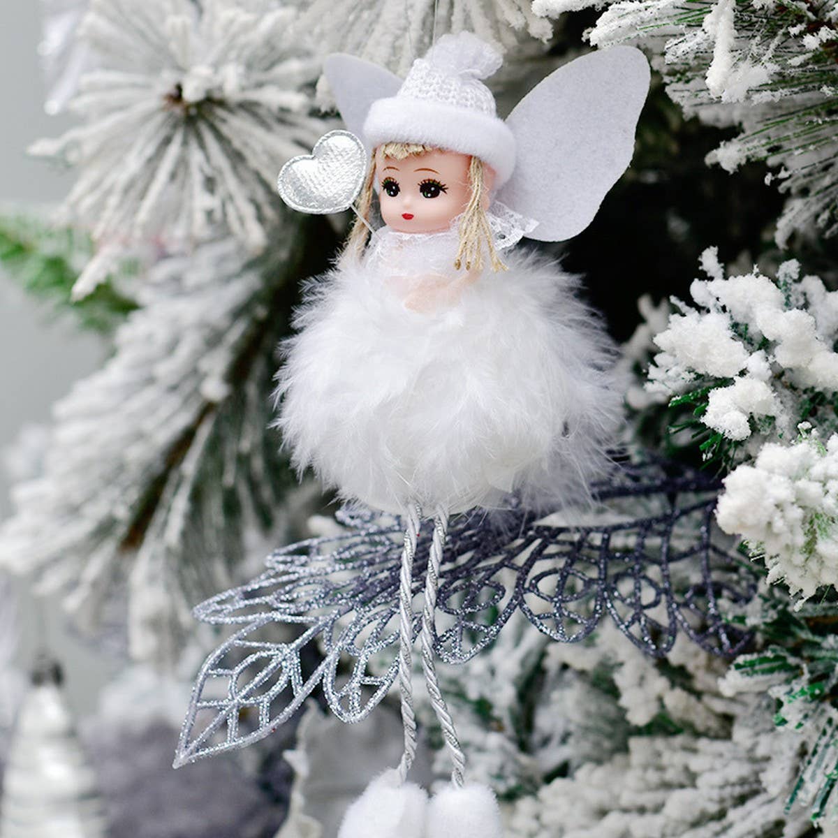 Cute Feather Angel Christmas Tree Ornament_CWAJE05398