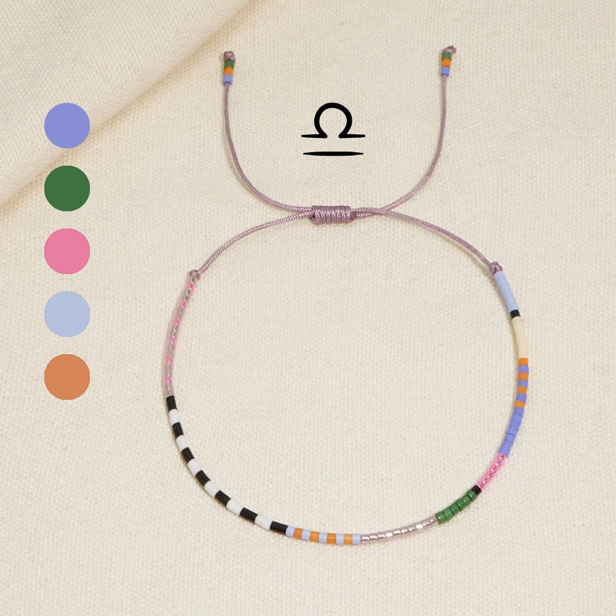 ZODIAC HAND-WOVEN BEADED BRACELET_CWMM3856