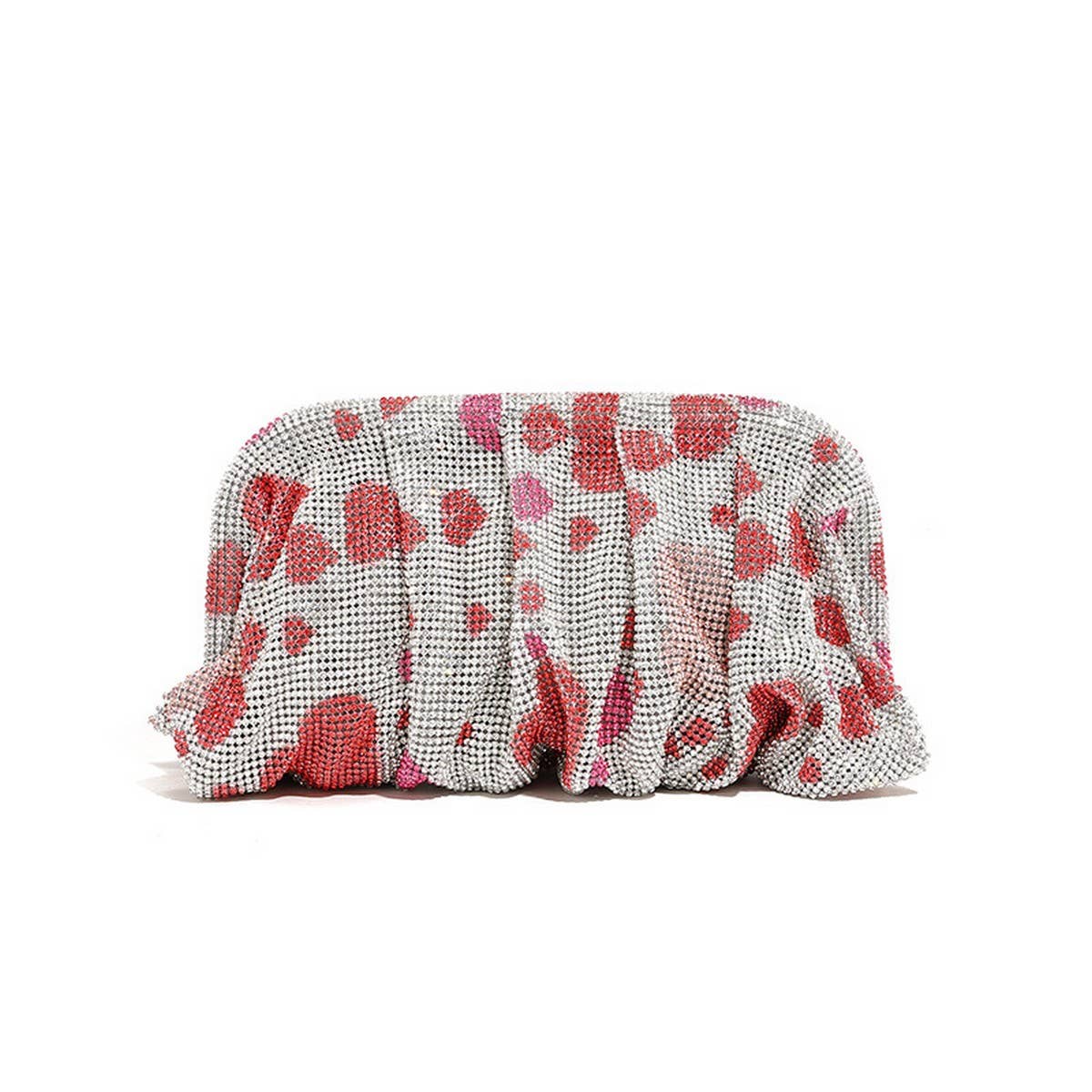 LUXURY HANDMADE RHINESTONE CLOUD CLIP EVENING BAG_CWAB3591