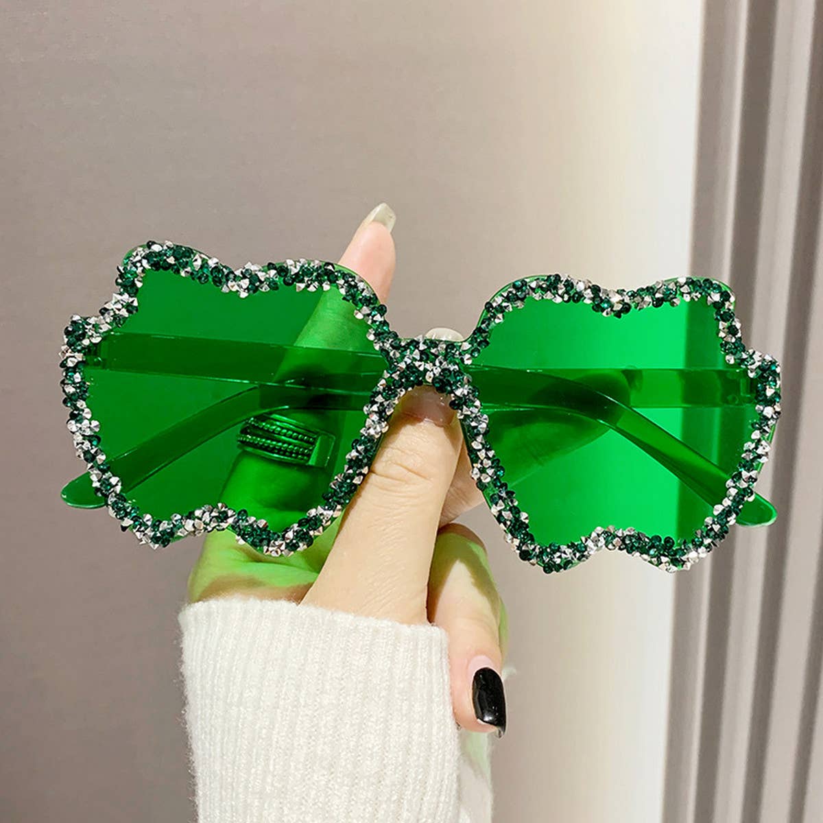 WOMEN DIAMOND TRANSPARENT SUNGLASSES