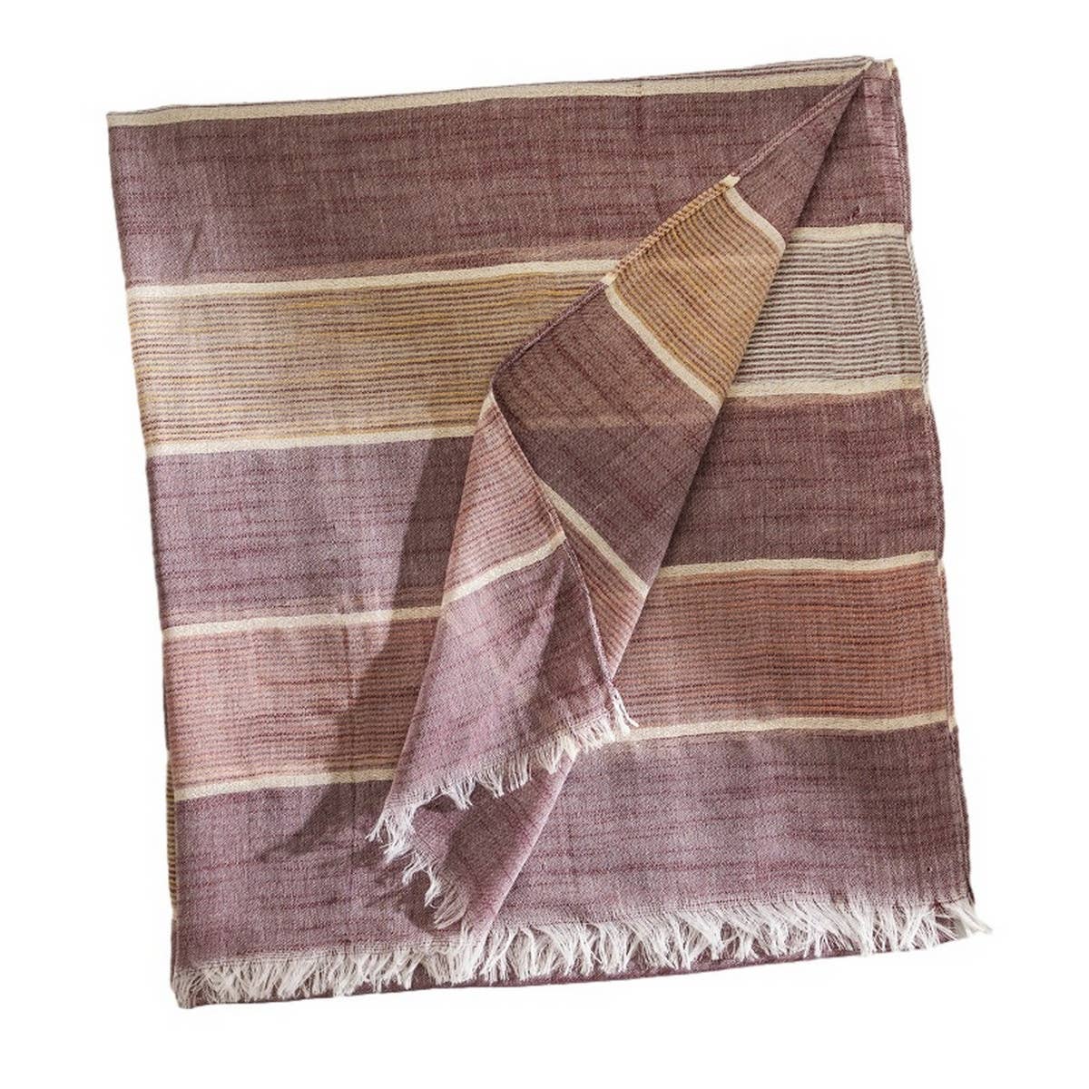 FASHIONABLE SIMPLE PLAID STRIPED SCARF