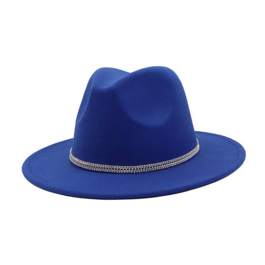 Ethnic Vintage Wool Blen Fedora Hat for Men &Women_CWAH04403